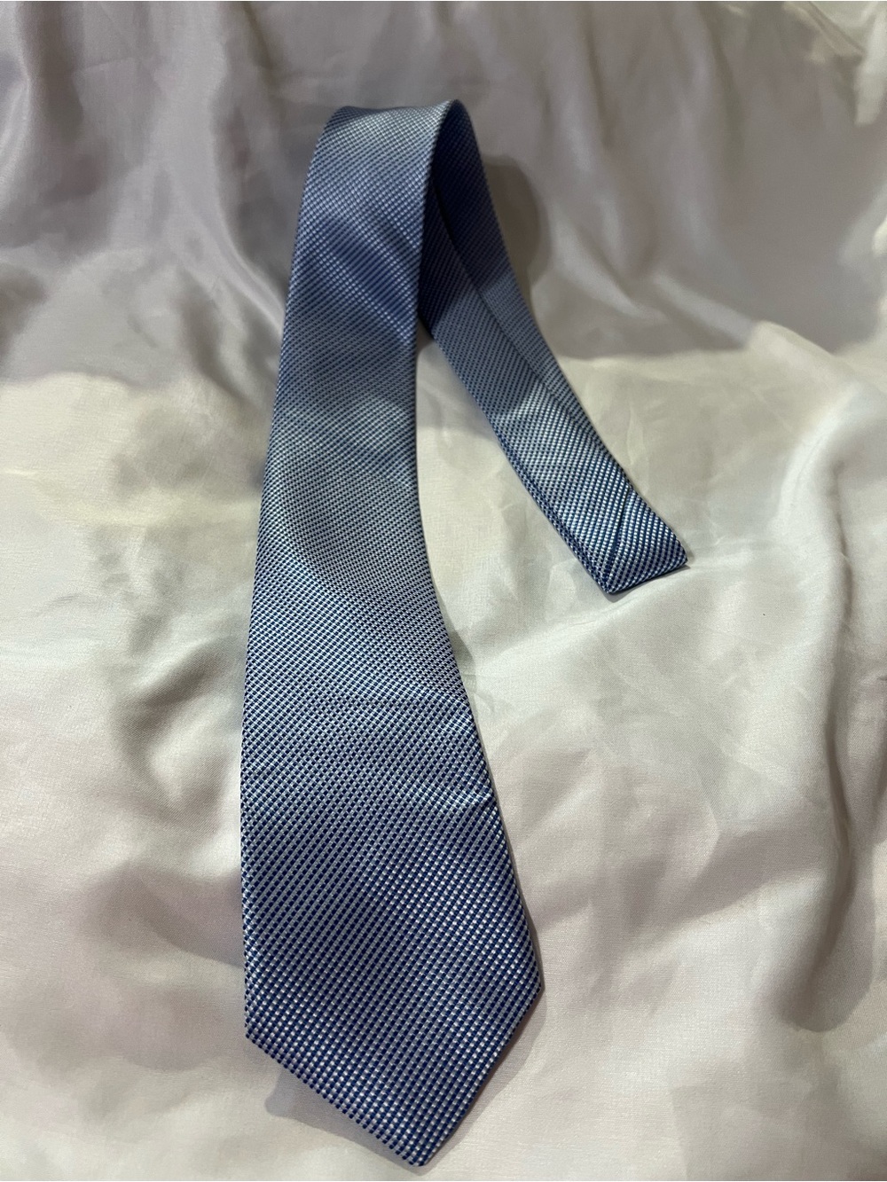 Classic Blue Micro-Texture Men's Tie